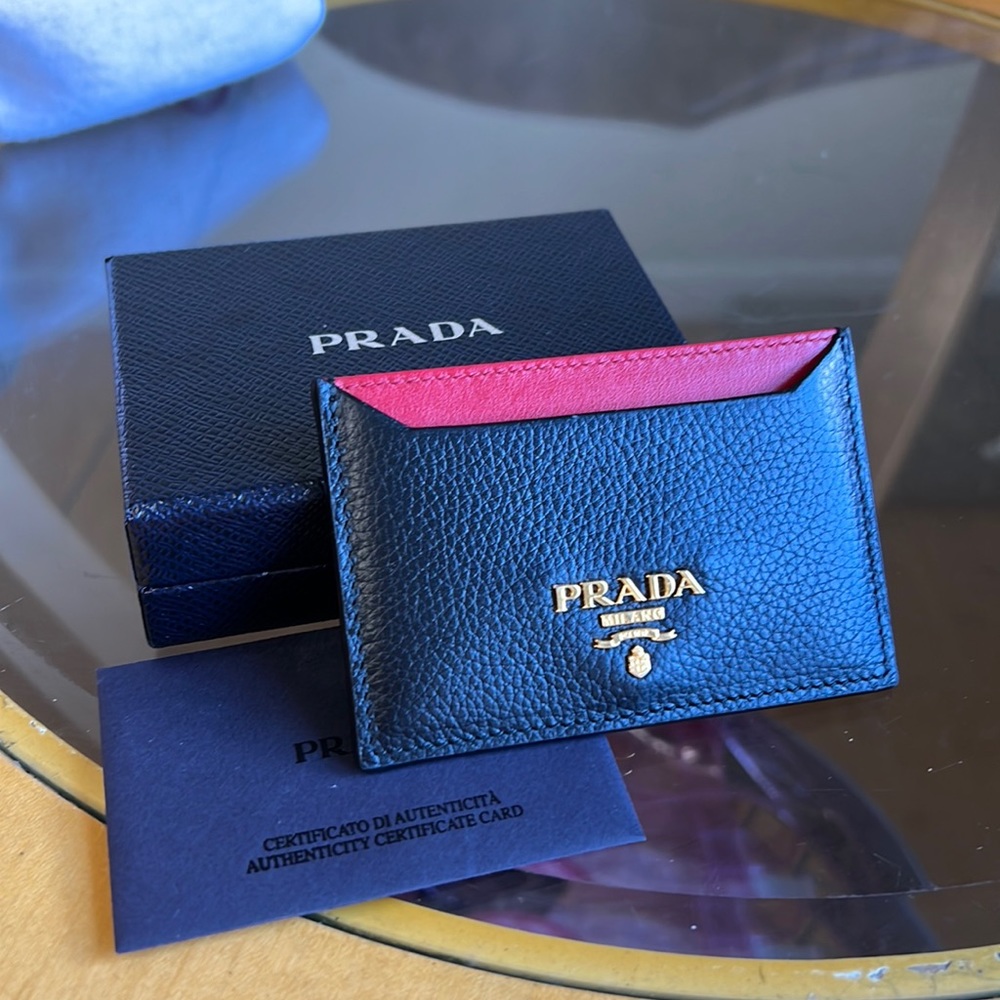 Prada Leather Card Case